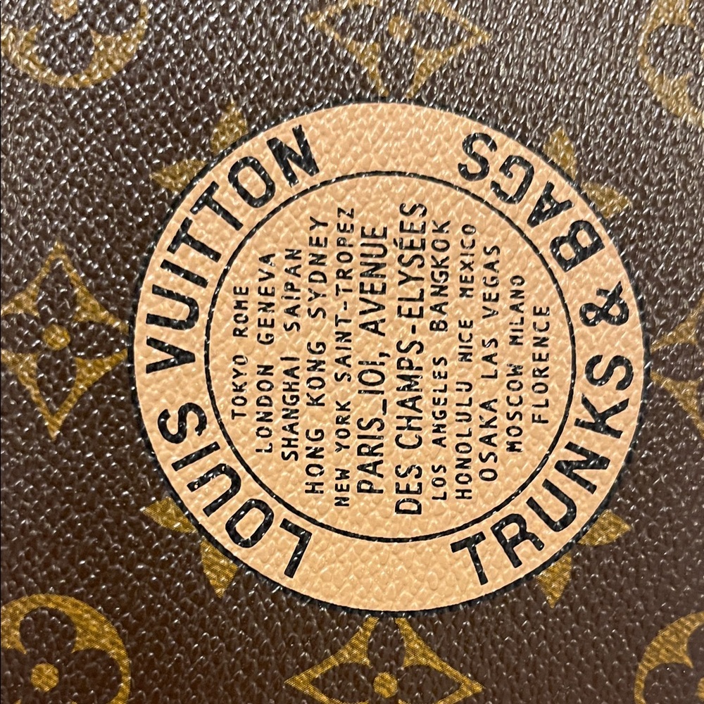 Louis Vuitton Brown and Tan Monogram Zip Wallet